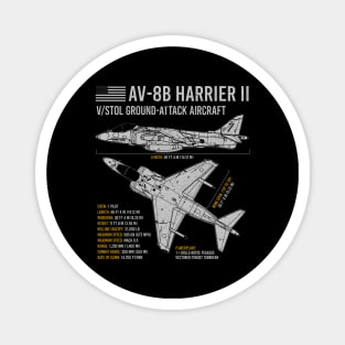 AV-8B Harrier II Aircraft Plane USAF Airplane Magnet